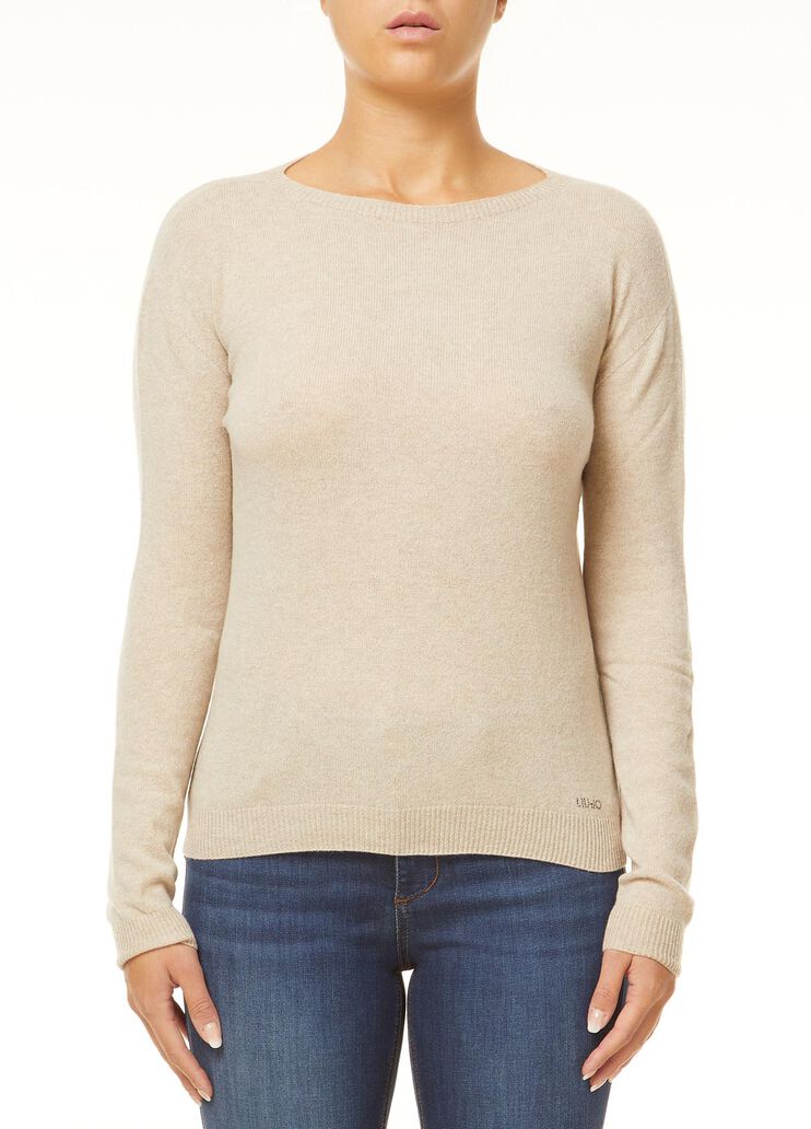 Alpaca blend jumper Milky-white Liu Jo - large image number 0