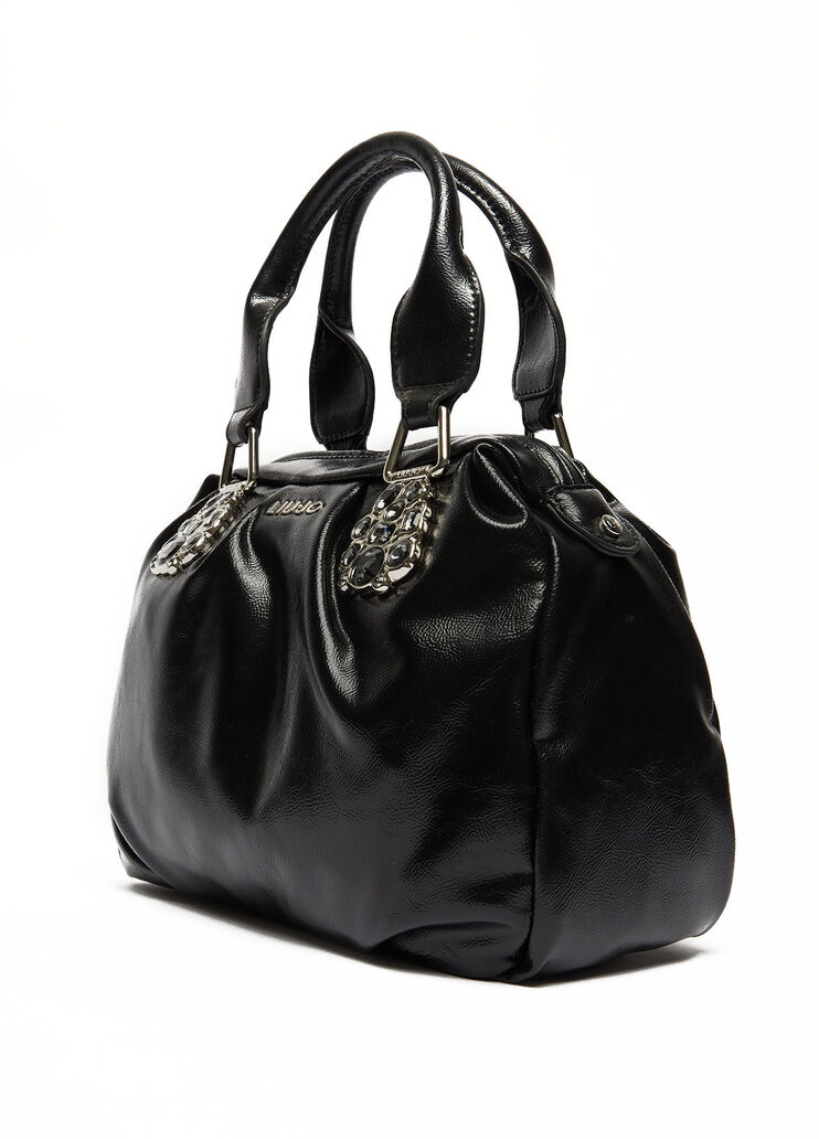 Sac porté main avec détails décoratifs noir Liu Jo - large image number 1 Sac porté main avec détails décoratifs noir Liu Jo - large image number 1