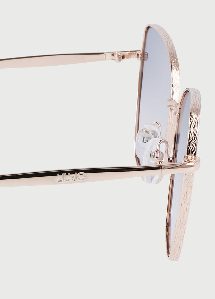 Солнцезащитные очки с оправой «бабочка» Светло-золотистый Liu Jo - large image number 2