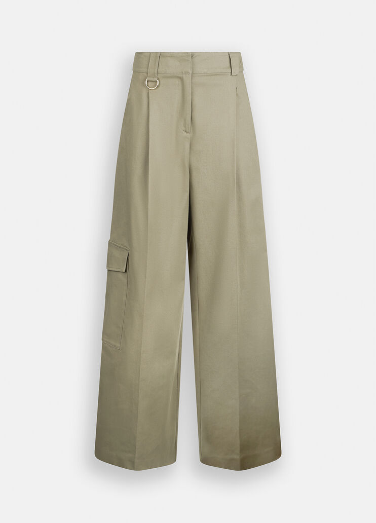 Cotton cargo trousers asparagus Liu Jo - large image number 6