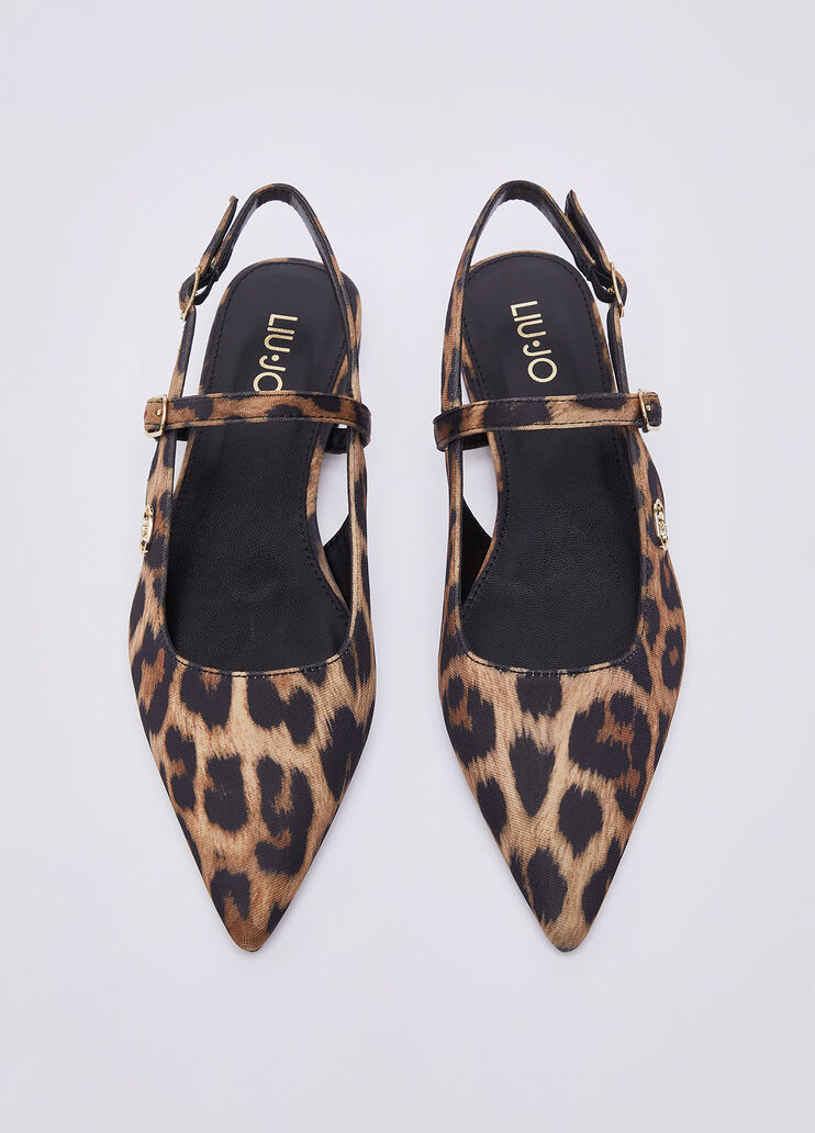Slingback flats with animal-print animal print Liu Jo - medium