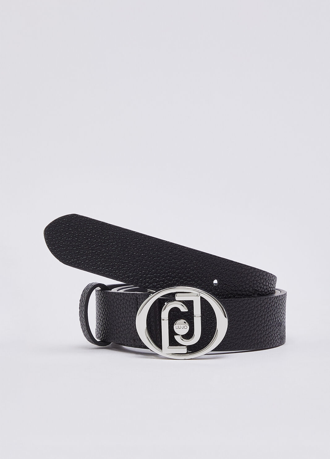 Belt with logo round black/silver Liu Jo - large image number 2
