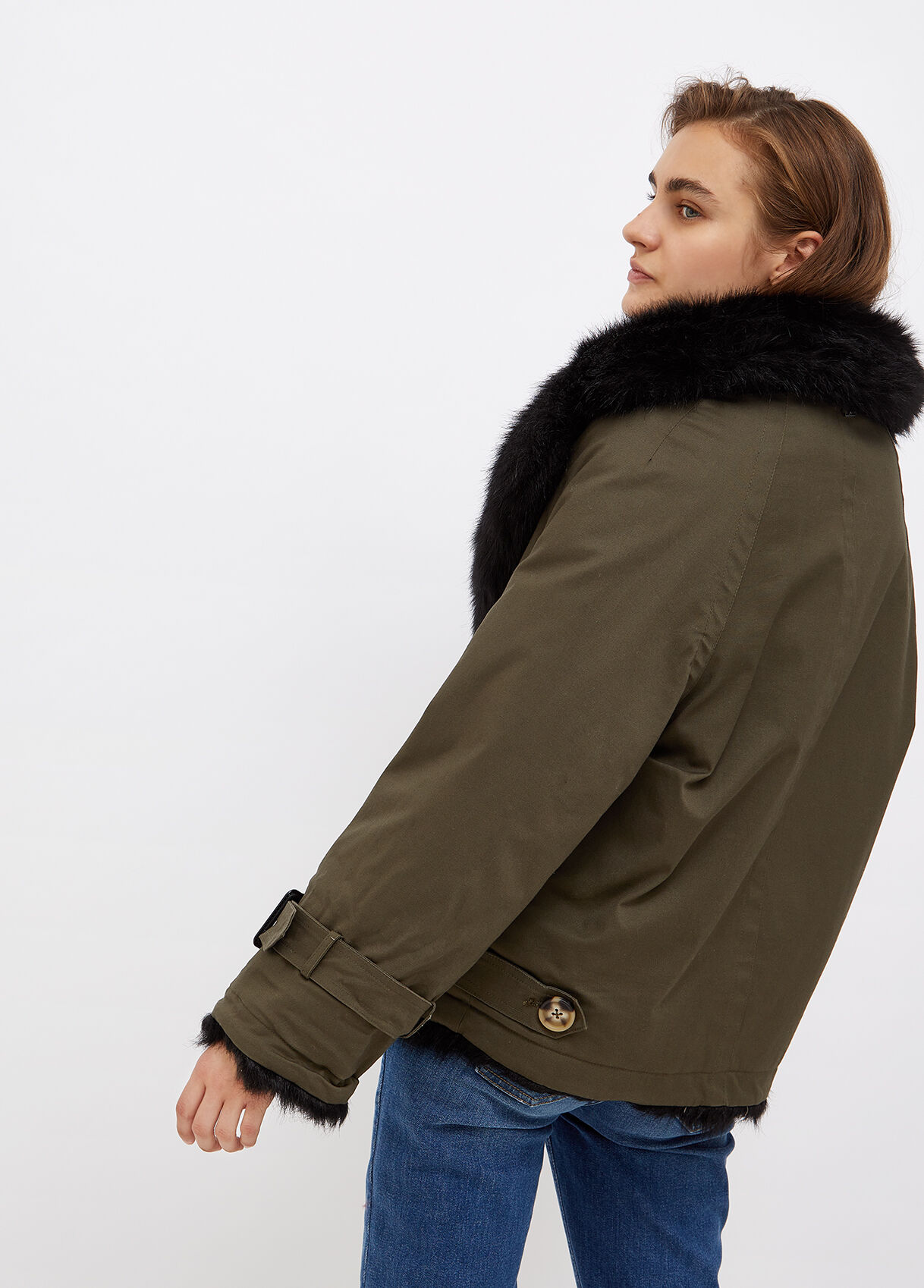 reversible parka jacket