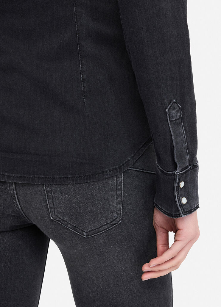 Denim shirt black denim Liu Jo - large image number 4 Denim shirt black denim Liu Jo - large image number 4