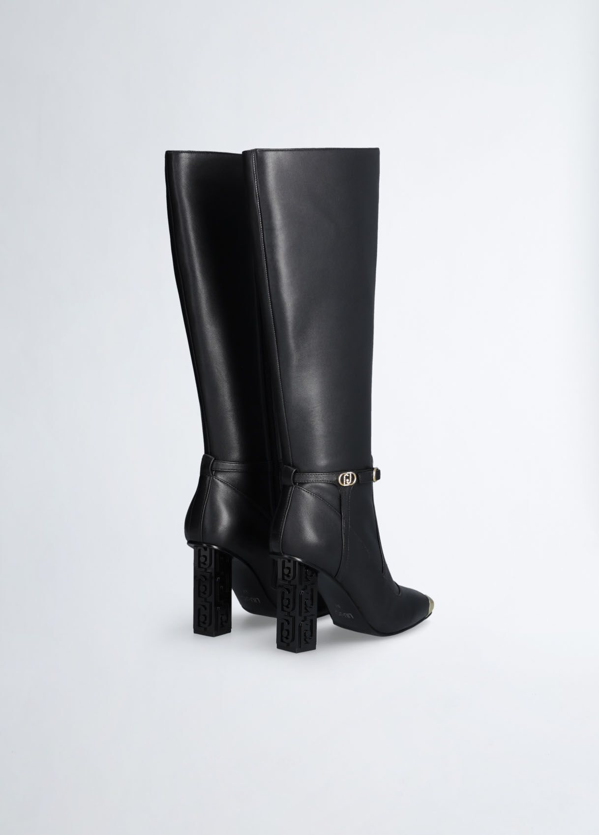 Boots with branded heel colour black | Liu Jo