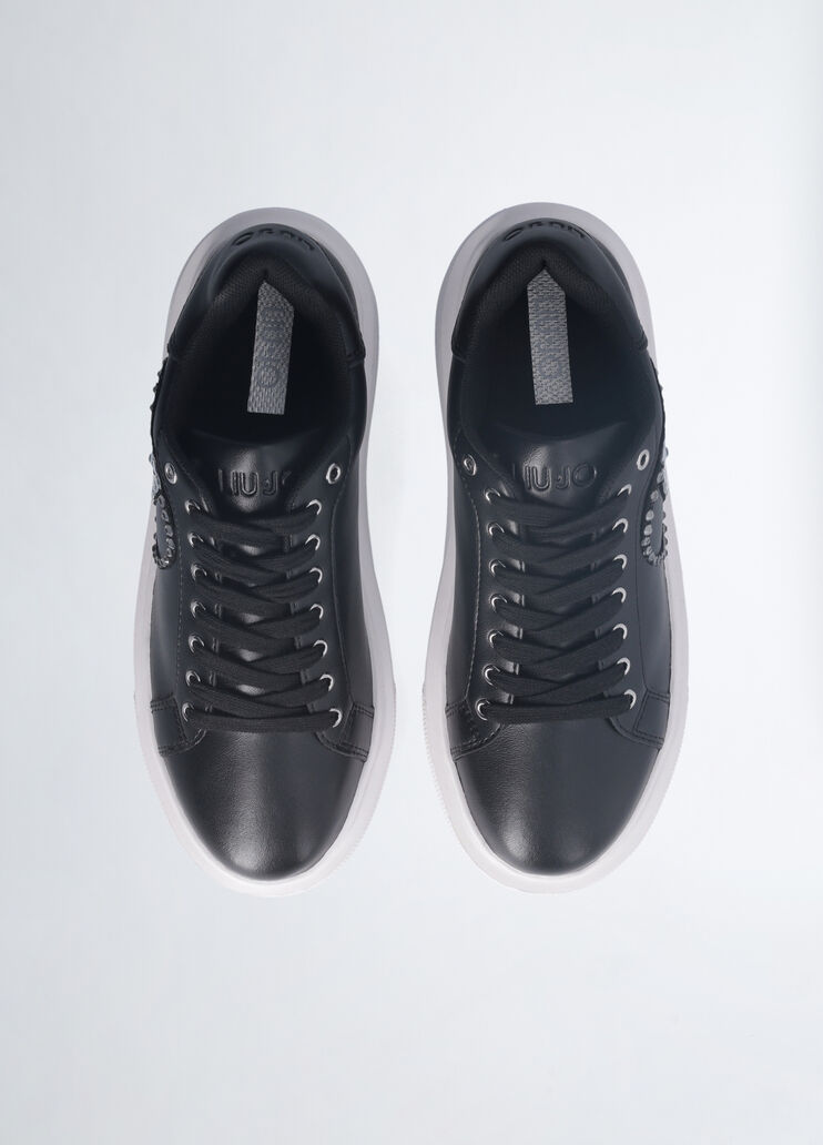 Sneakers with jewel logo black Liu Jo - large image number 4 Sneakers with jewel logo black Liu Jo - large image number 4