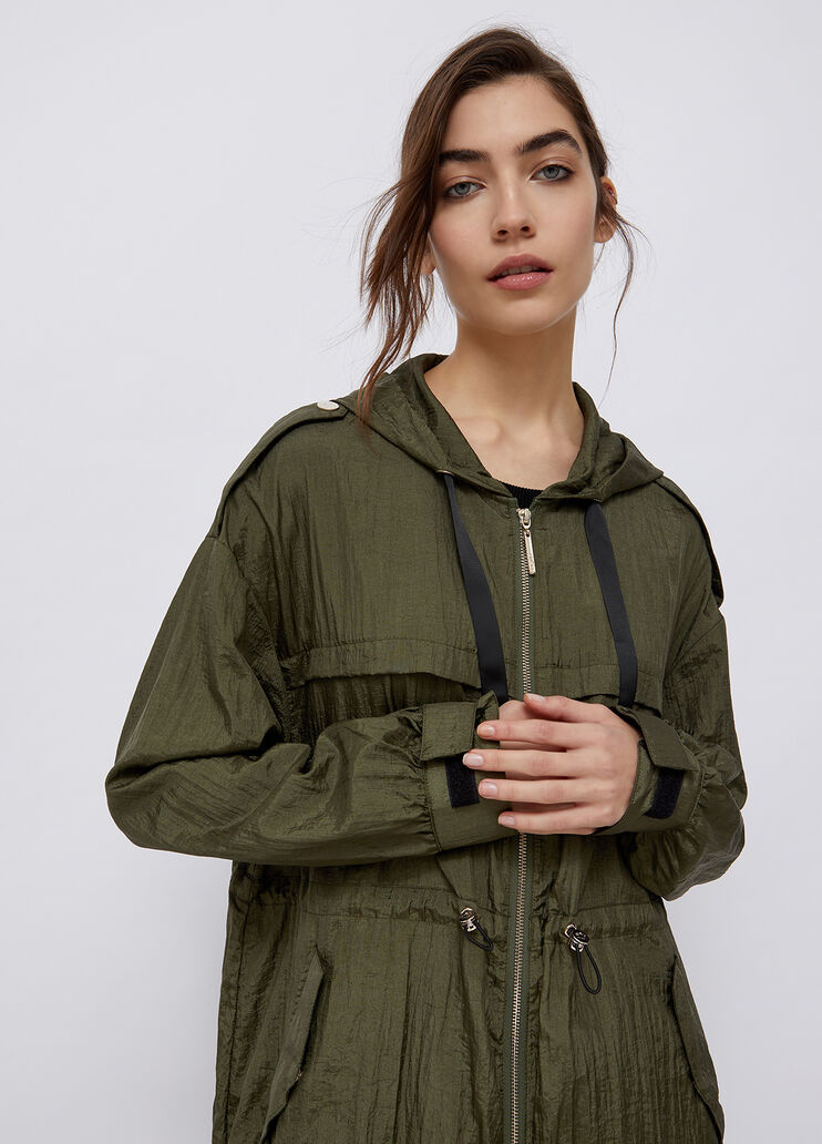 Lange Kapuzenjacke Camouflage Liu Jo - large image number 2 Lange Kapuzenjacke Camouflage Liu Jo - large image number 2