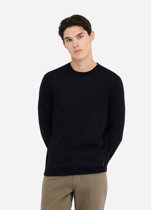 100% wool jumper dark blue Liu Jo - large image number 0