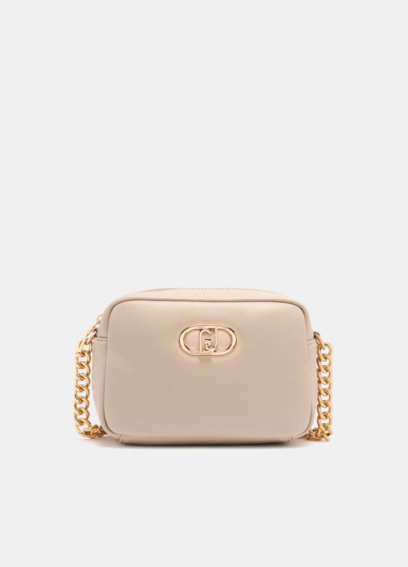 Medium LaPuffy crossbody bag beige Liu Jo - large image number 1