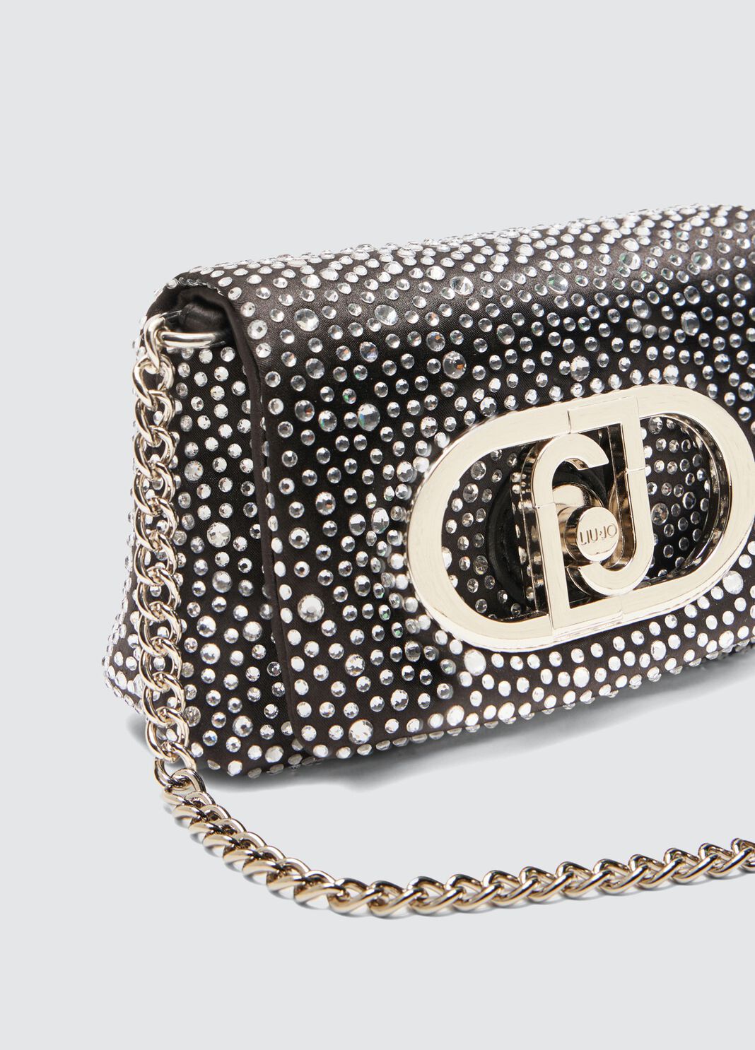 Sac LaPuffy format mini avec strass noir Liu Jo - large image number 9
