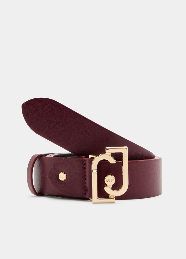 Ceinture avec boucle logo rouge Liu Jo - large image number 1