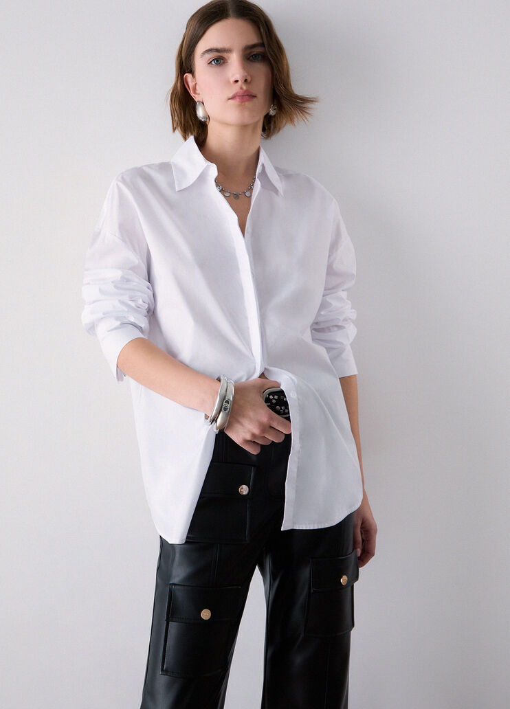 Shirt with Back Slit optical white Liu Jo - medium