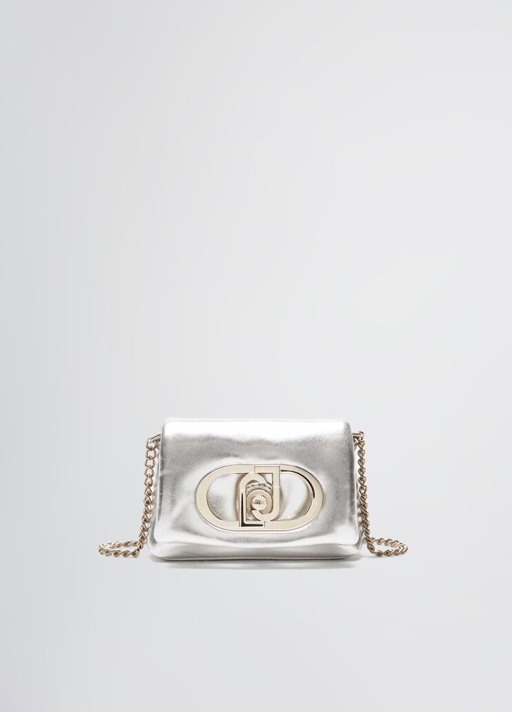 Foil-effect LaPuffy mini bag silver tone Liu Jo - medium Foil-effect LaPuffy mini bag silver tone Liu Jo - medium