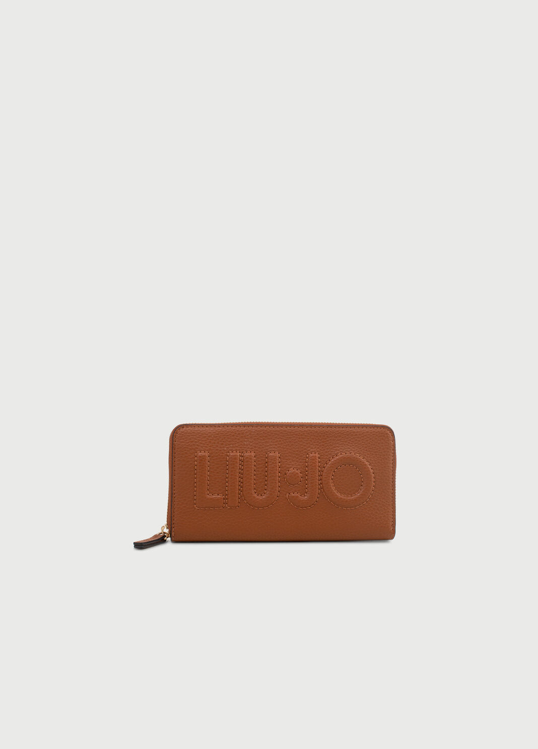Large wallet with logo Brown Liu Jo - large image number 0