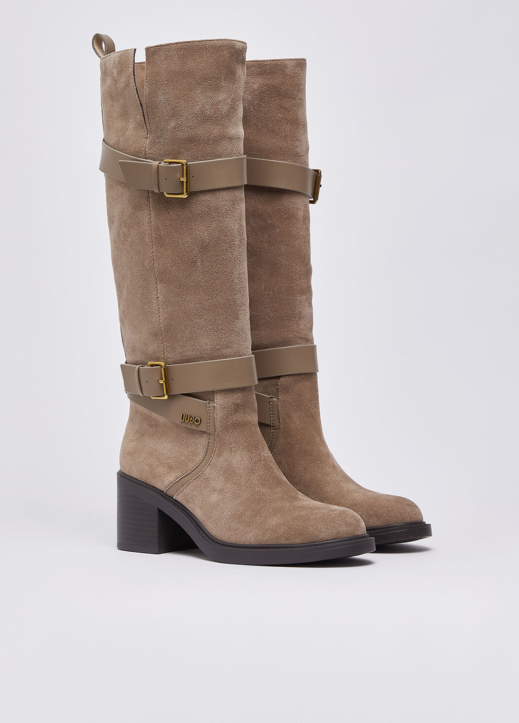 Hohe Stiefel aus Veloursleder Havanna Liu Jo - large image number 1