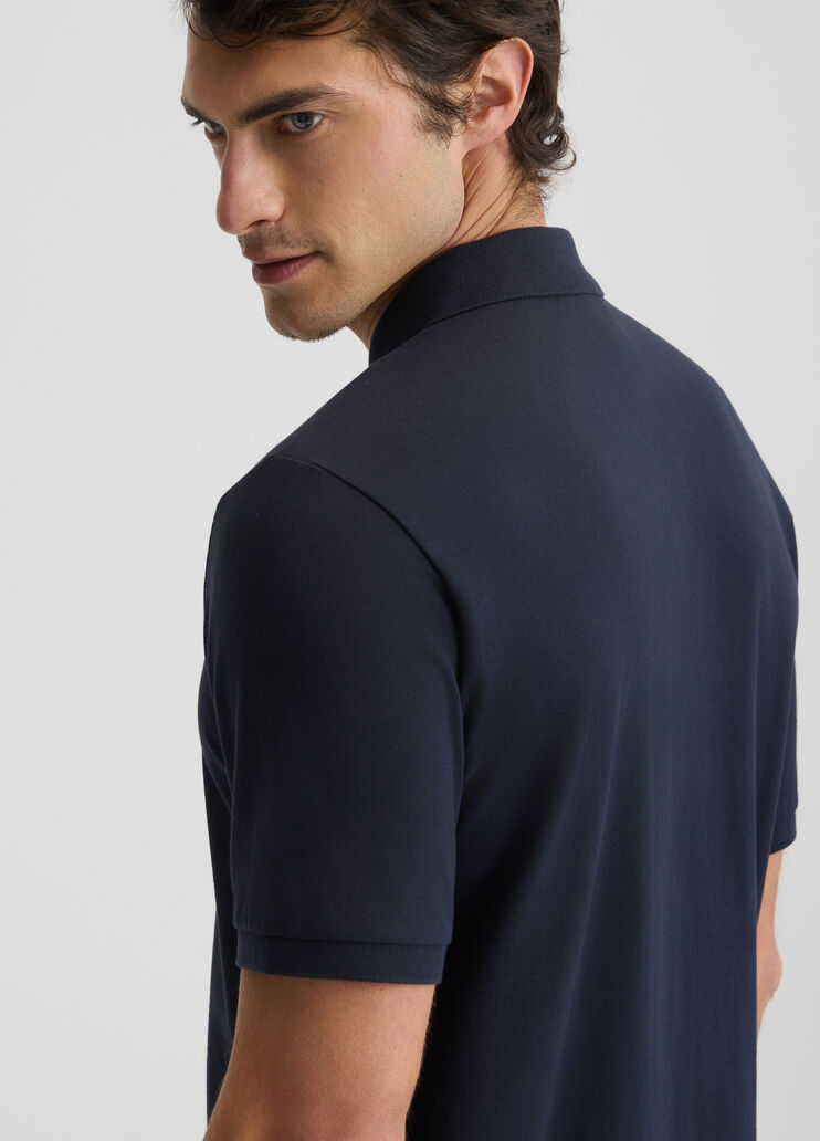 Dark blue pique polo shirt dark blue Liu Jo - large image number 4 Dark blue pique polo shirt dark blue Liu Jo - large image number 4