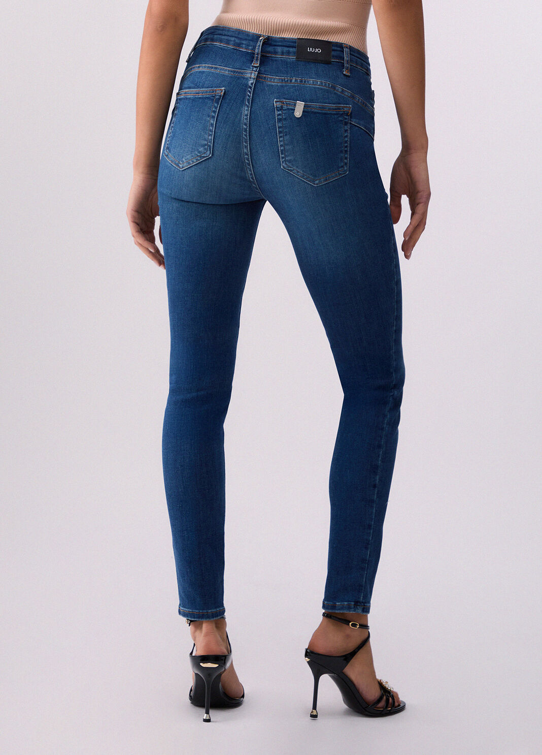 Jeans skinny a vita alta denim blu scuro Liu Jo - large image number 1