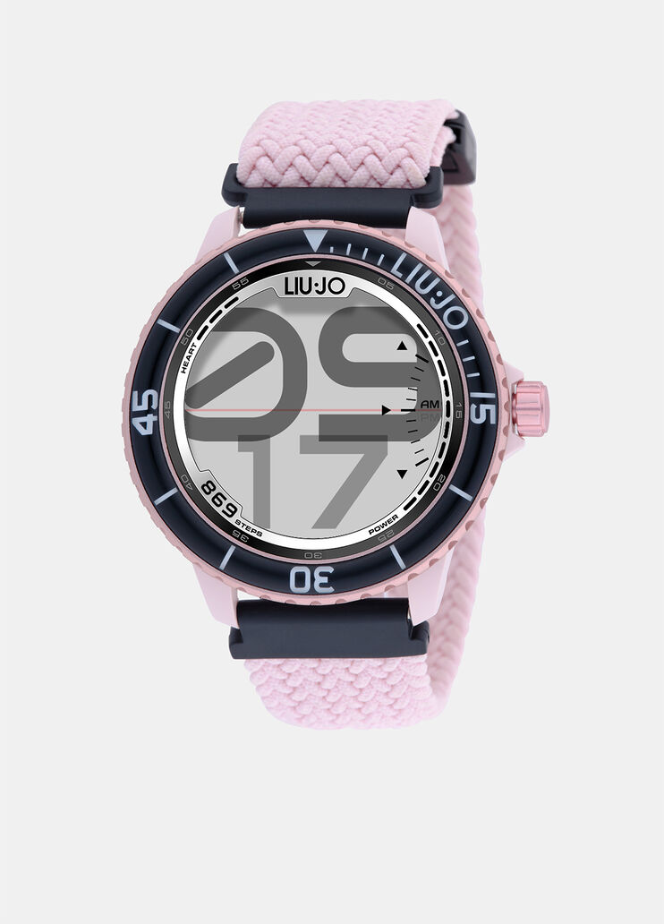 Smartwatch with nylon strap pink Liu Jo - medium Smartwatch with nylon strap pink Liu Jo - medium