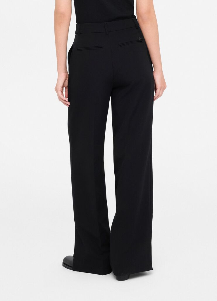 Flared trousers with slits black Liu Jo - large image number 1 Flared trousers with slits black Liu Jo - large image number 1