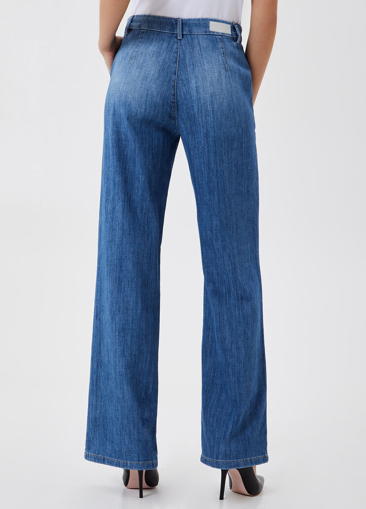 Jeans a palazzo Liu Jo Better Denim blu Liu Jo - large image number 1 Jeans a palazzo Liu Jo Better Denim blu Liu Jo - large image number 1