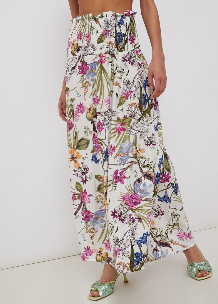 Langer Rock mit Print Weiß Liu Jo - large image number 2 Langer Rock mit Print Weiß Liu Jo - large image number 2