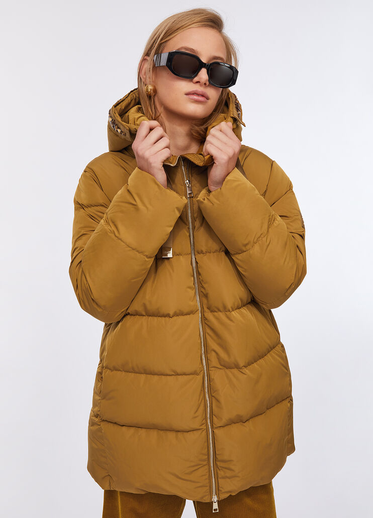 Down jacket with bejewelled embroidery cumin Liu Jo - medium