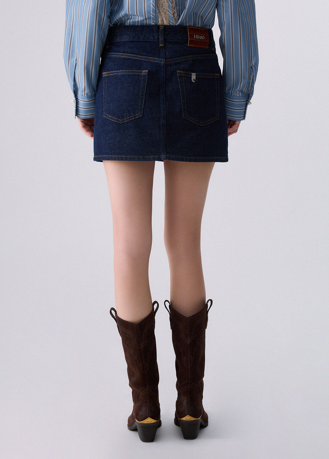 Minigonna in denim asimmetrica Lavaggio normale Liu Jo - large image number 1
