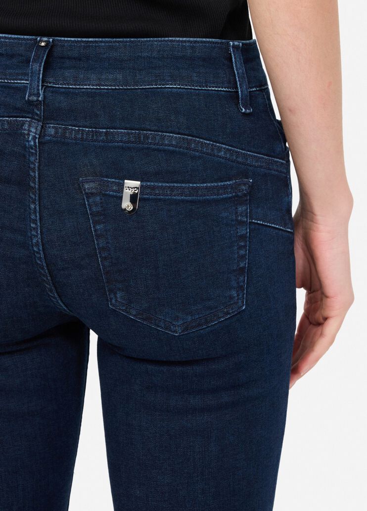Jeans skinny con risvolto denim blu Liu Jo - large image number 4 Jeans skinny con risvolto denim blu Liu Jo - large image number 4