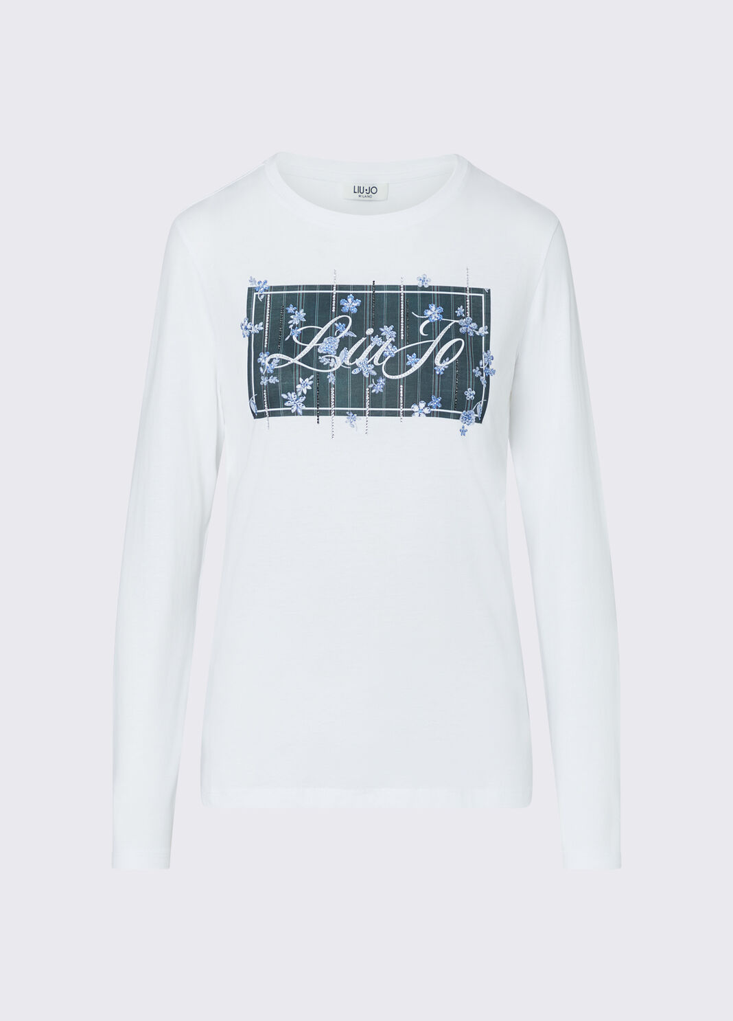 Logo T-shirt white/green Liu Jo - large image number 6