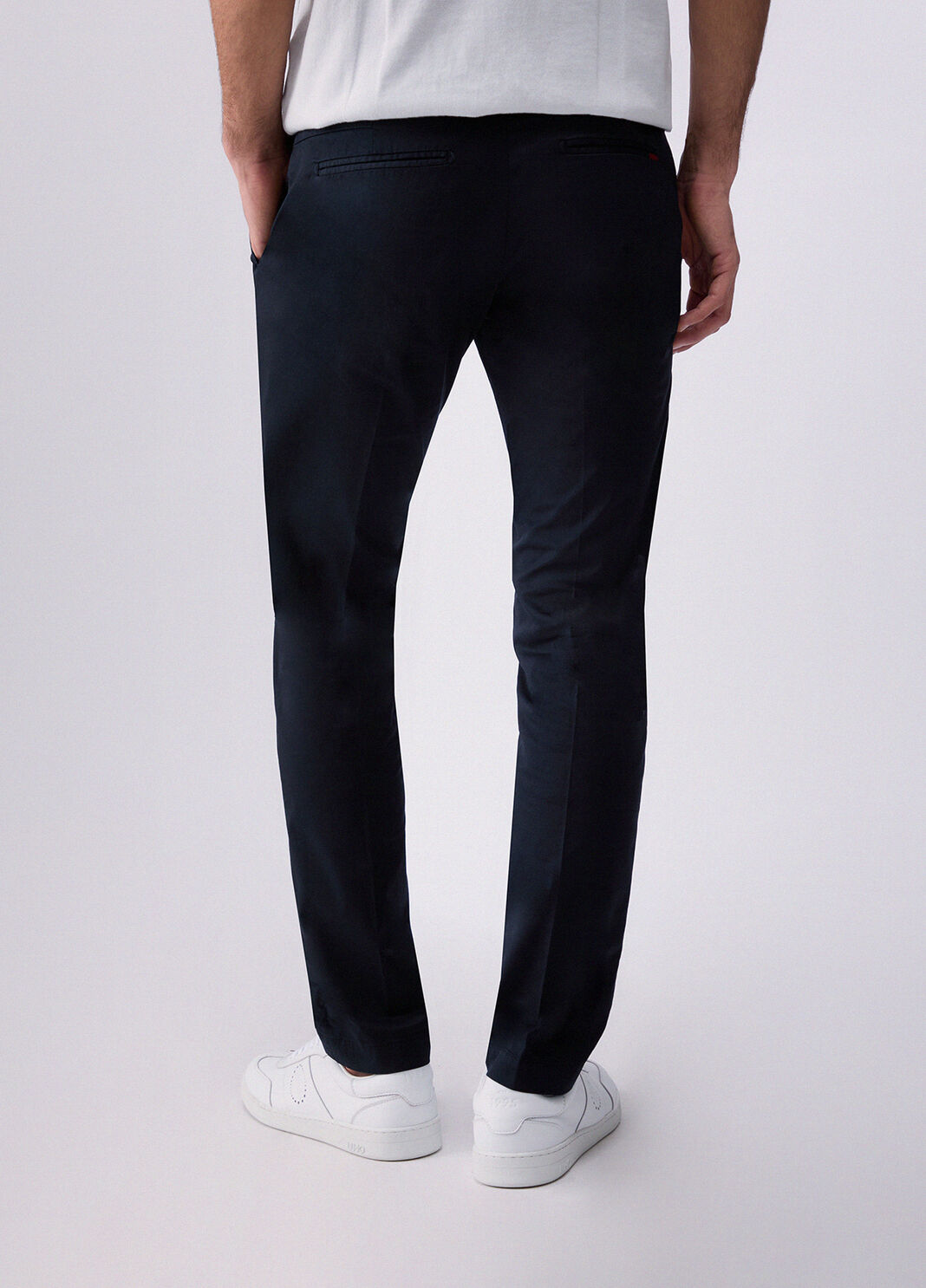 Satin chinos dark blue Liu Jo - large image number 1