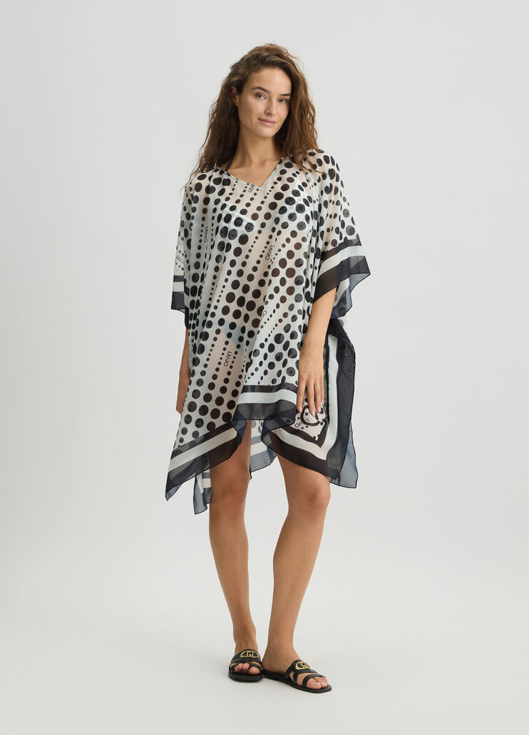 Caftan with polka-dot print white/black Liu Jo - medium Caftan with polka-dot print white/black Liu Jo - medium