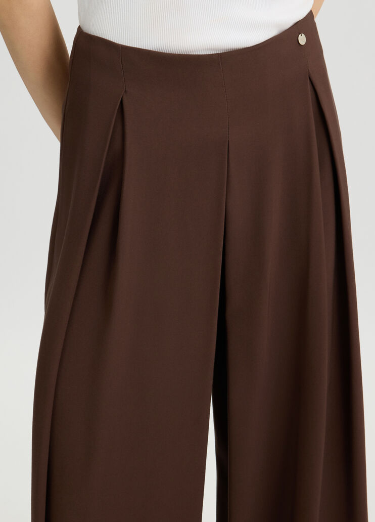 Smart twill trousers dark brown Liu Jo - large image number 4 Smart twill trousers dark brown Liu Jo - large image number 4