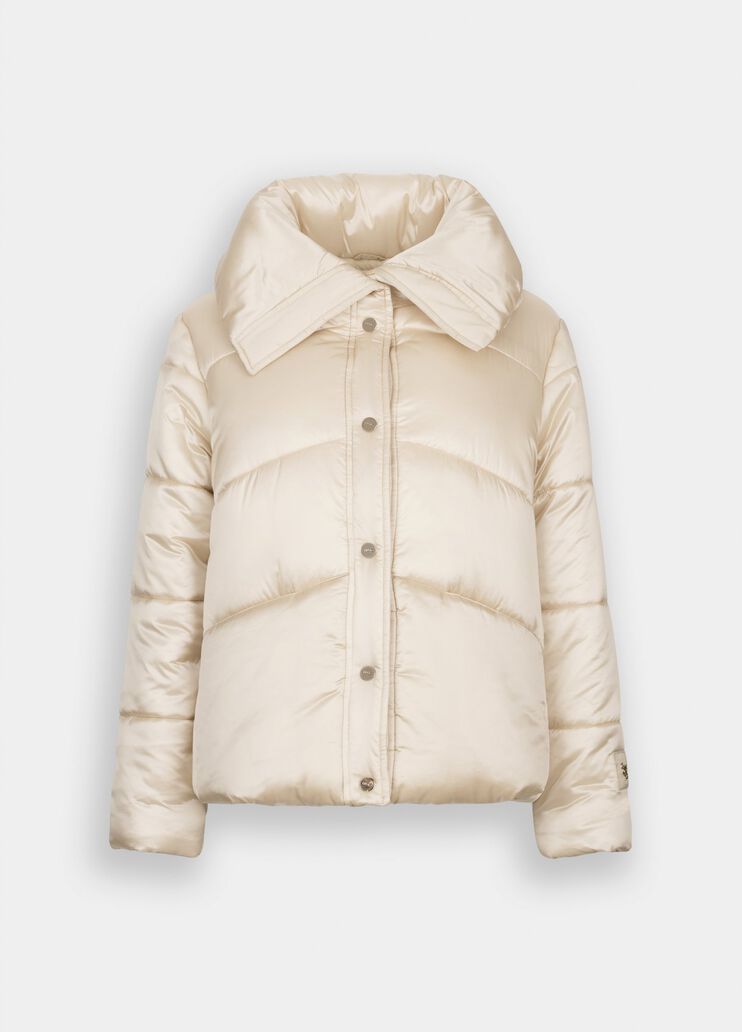 Giubbotto corto imbottito beige chiaro Liu Jo - large image number 6