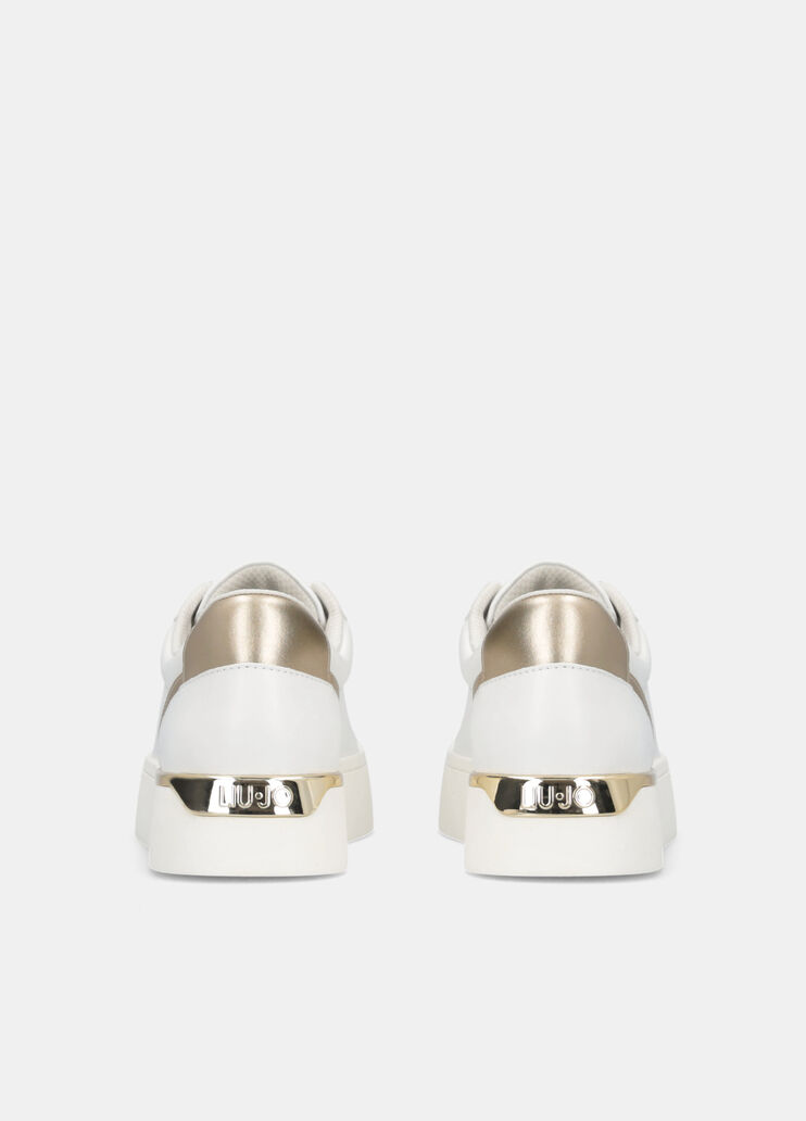 Plateau-Sneaker aus Leder Weiß Liu Jo - large image number 7