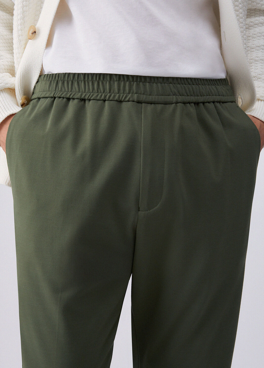 Jersey joggers thyme green Liu Jo - large image number 4