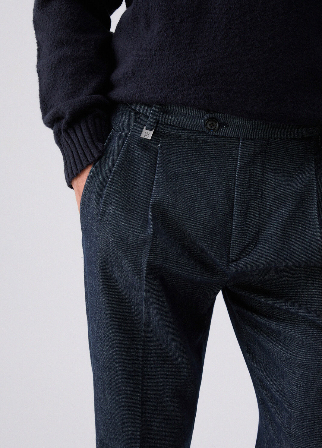Jeans relaxed aus Wollmischung Klassische Waschung Liu Jo - large image number 4