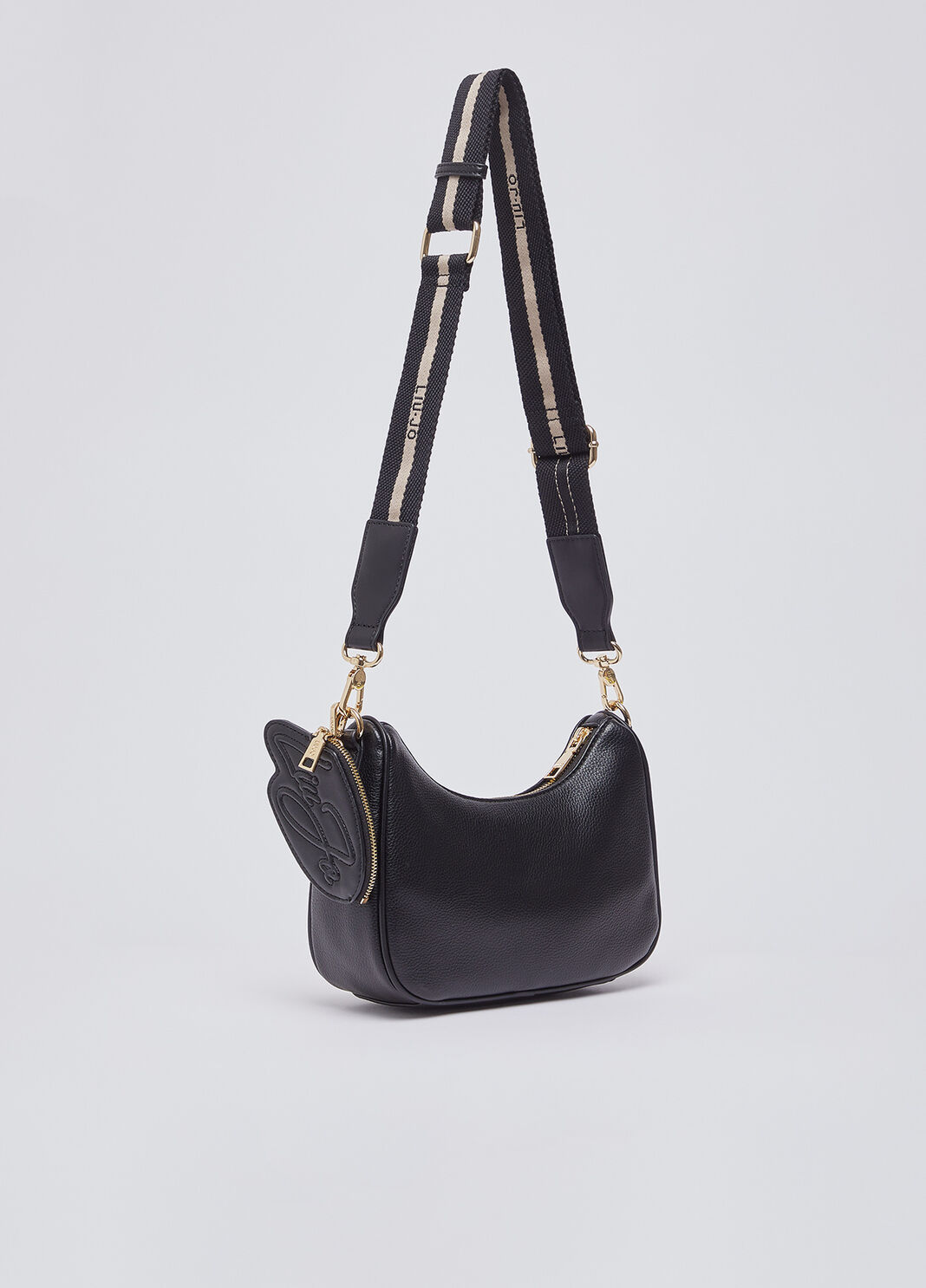 Sac hobo petit format avec porte-monnaie noir Liu Jo - large image number 3