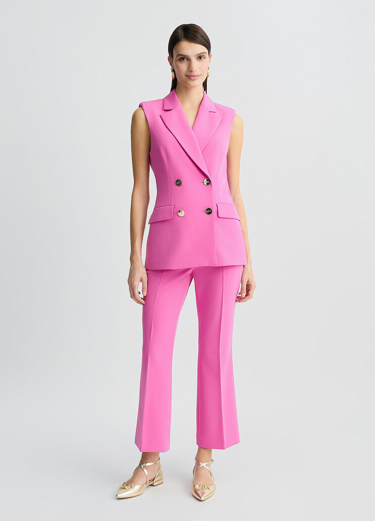 Cropped pink trousers pink Liu Jo - large image number 5 Cropped pink trousers pink Liu Jo - large image number 5