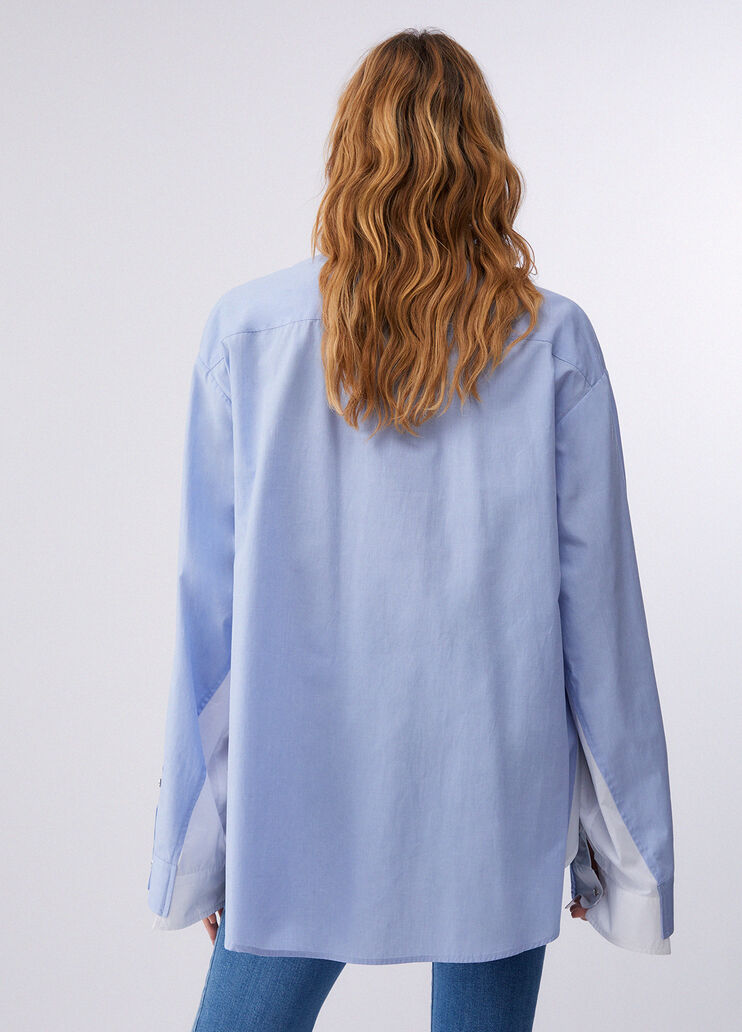 Chemise double &eacute;paisseur bleu clair Liu Jo - large image number 1