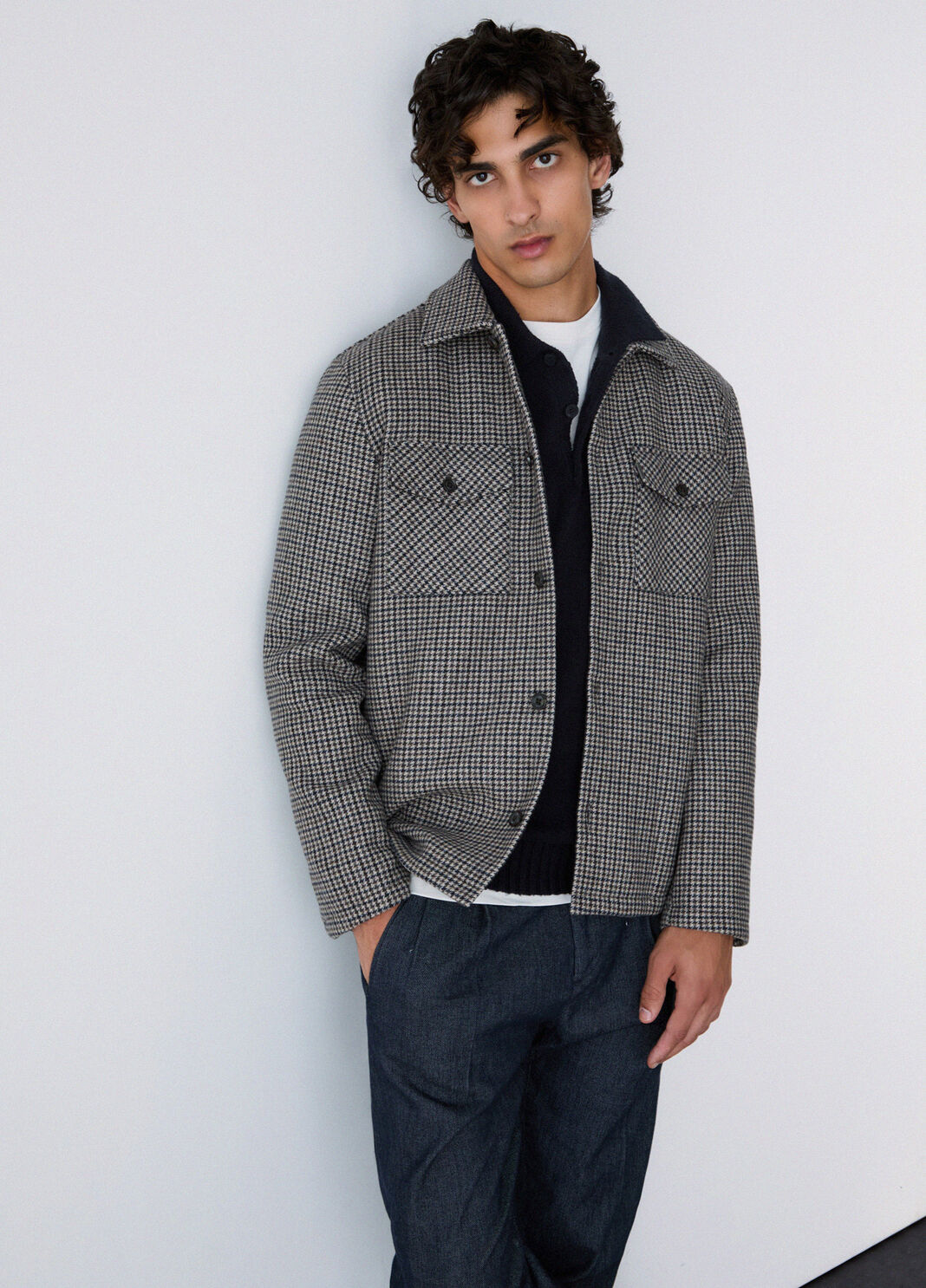 Houndstooth Overshirt Jacket brown Liu Jo - large image number 2