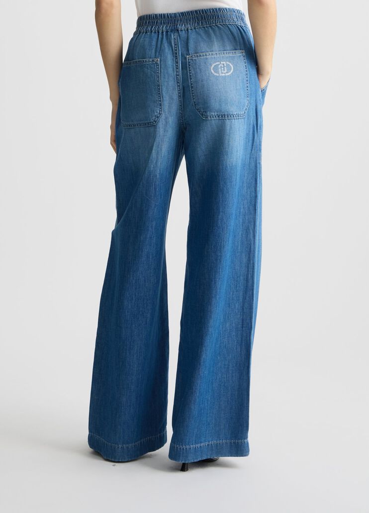 Flared denim trousers dark denim Liu Jo - large image number 1