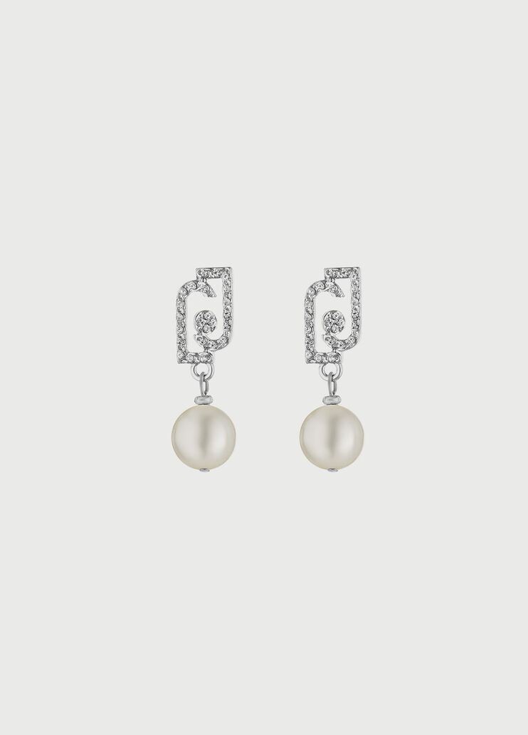 Earrings with logo and beads  Liu Jo - large image number 1 Earrings with logo and beads  Liu Jo - large image number 1