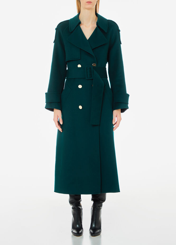 Wool blend trench coat green Liu Jo - medium Wool blend trench coat green Liu Jo - medium