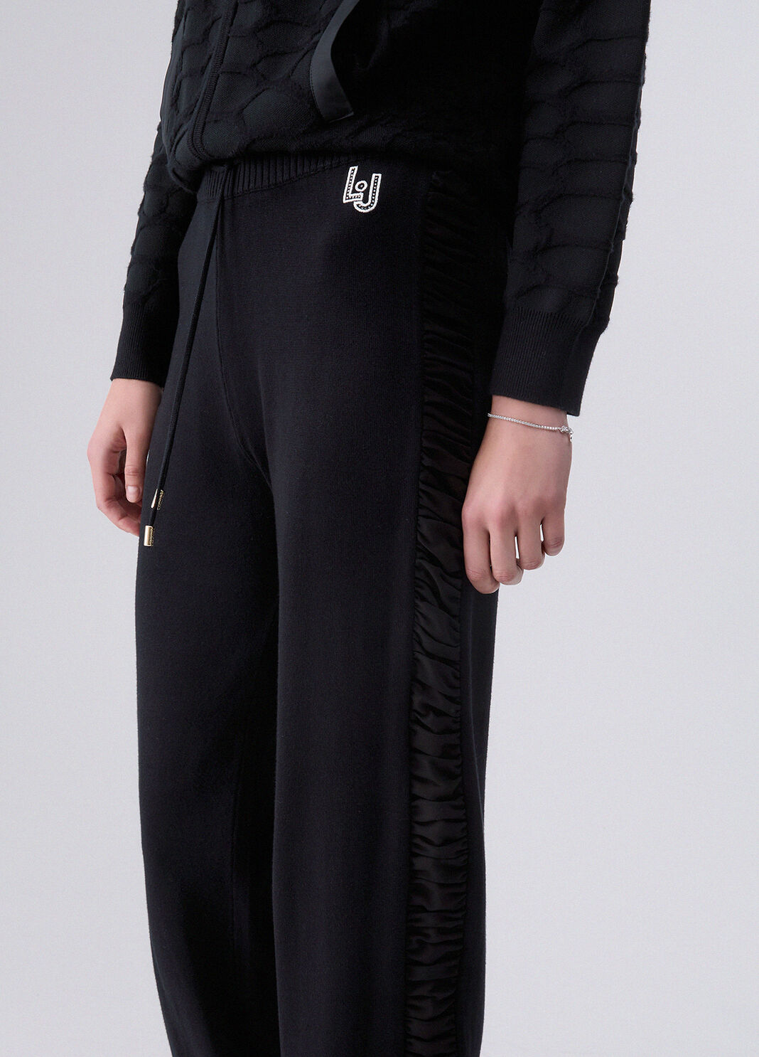 Lange Strickhose schwarz Liu Jo - large image number 4