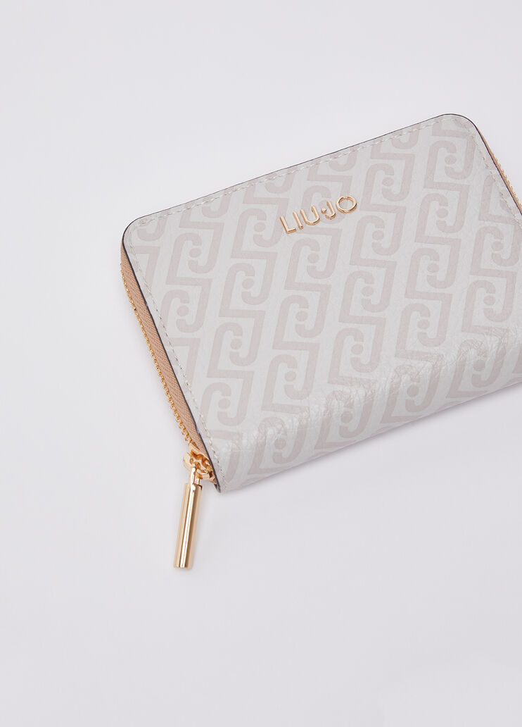 Small monogram purse white/beige Liu Jo - medium