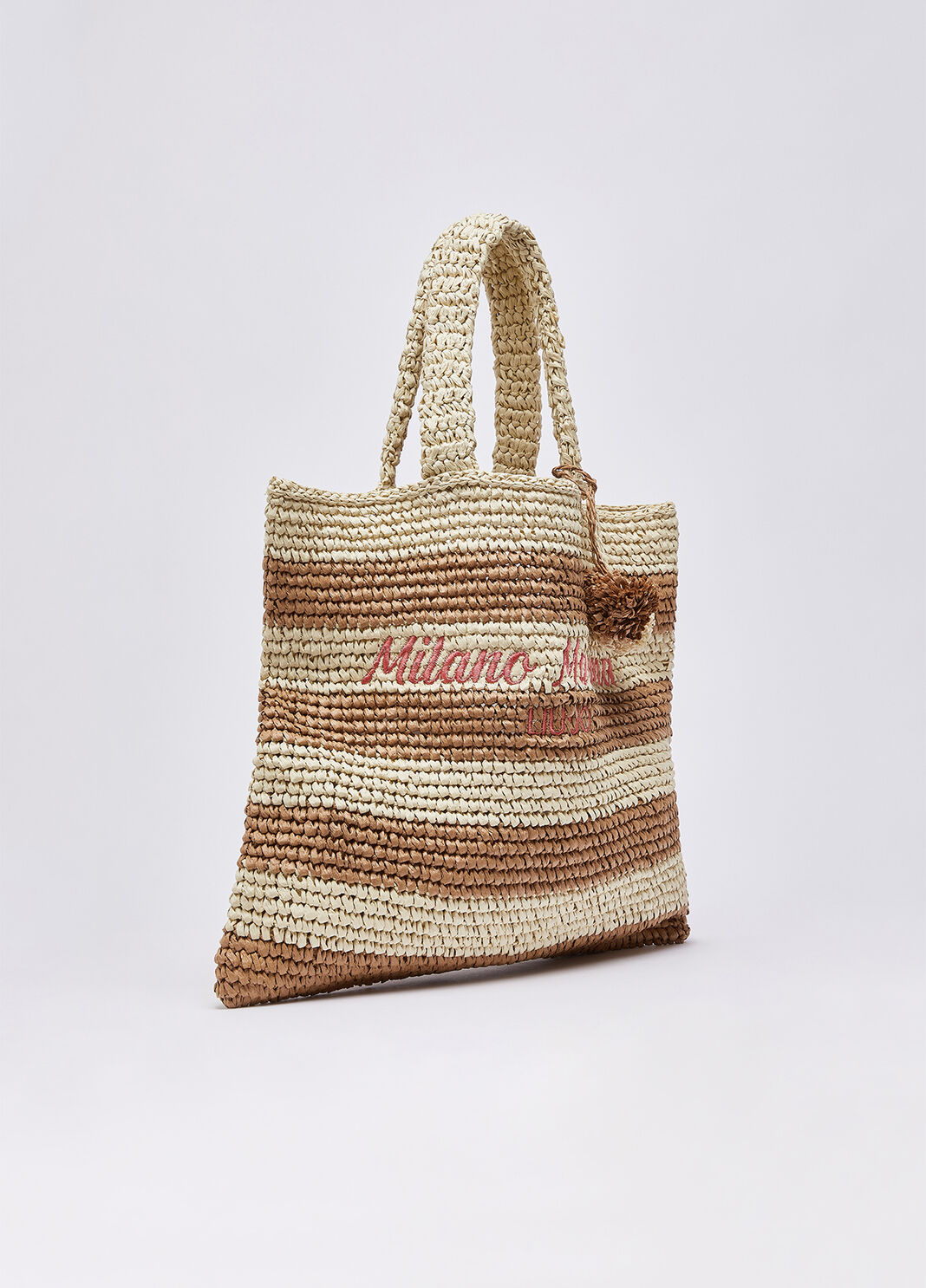 Medium striped tote bag brown Liu Jo - large image number 2