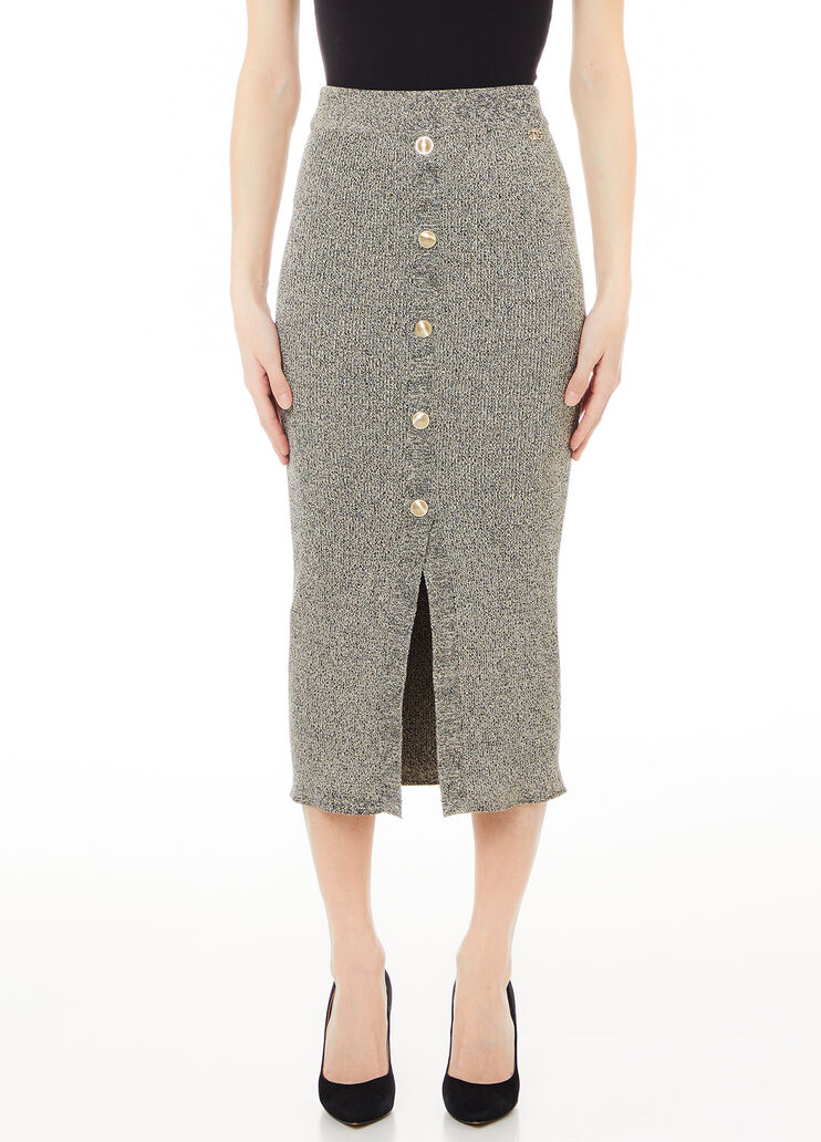 Falda de punto con lurex® gris Liu Jo - medium Falda de punto con lurex® gris Liu Jo - medium