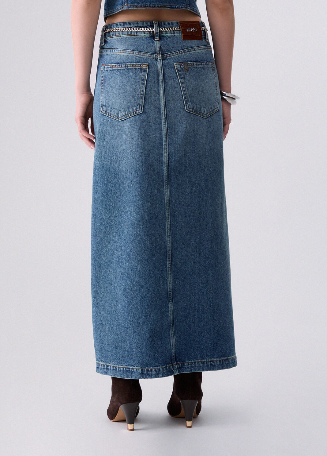 Long Denim Skirt blue denim Liu Jo - large image number 1