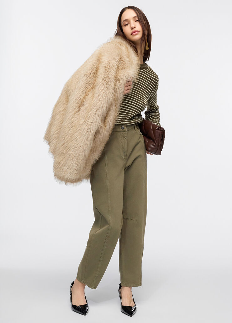 Straight-leg trousers military green Liu Jo - medium