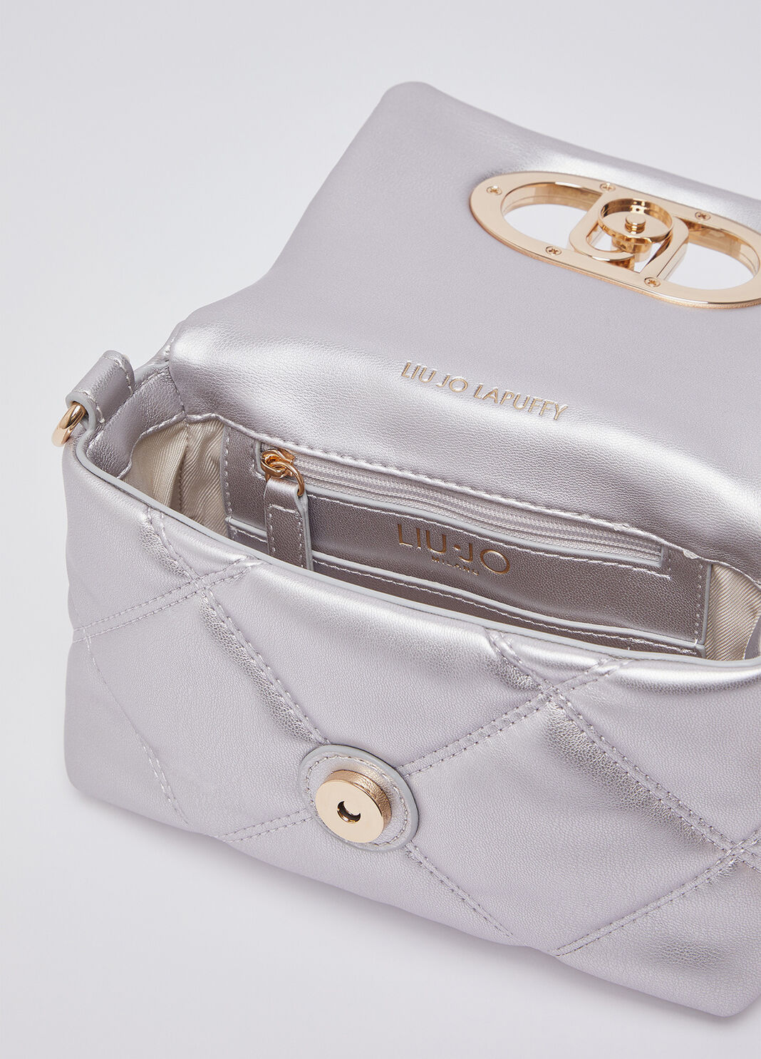 Small quilted LaPuffy bag silver Liu Jo - large image number 6